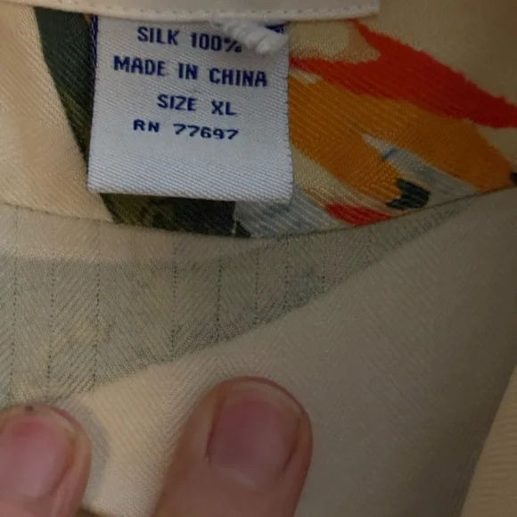 Guy Harvey Hawaiian Floral 100% Silk Shirt XL Luxury Resort/Ralph Lauren Vibes - Picture 7 of 8